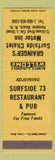Matchbook Cover - Grainger's Surfside Chalet Motor Inn Hampton Beach NH yellow