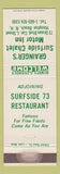 Matchbook Cover - Grainger's Surfside Chalet Motor Inn Hampton Beach NH white