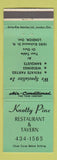 Matchbook Cover - Knotty Pine Restaurant Tavern London ON green