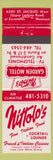 Matchbook Cover - Nittolo's Garden Motel Montreal QC