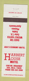 Matchbook Cover - Harbert House Motel Ada OK
