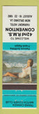 Matchbook Cover - RMS Convention 1982 New Orleans LA pinup blue band