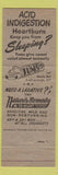 Matchbook Cover - Tums Antacid African Lion
