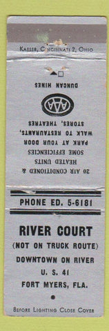 Matchbook Cover - River Court Fort Myers FL