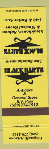 Matchbook Cover - Black Barts Steak Saloon Flagstaff AZ