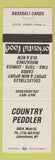 Matchbook Cover - Country Peddler Jamestown NY