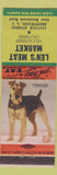 Matchbook Cover - Len's Meat Market Deli Brentwood LI NY Terrier Dog