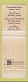 Matchbook Cover - Gulfmont Hotels Austin McAllen Houston TX