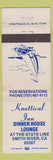 Matchbook Cover - Knottical Inn Dinner House Smith River CA