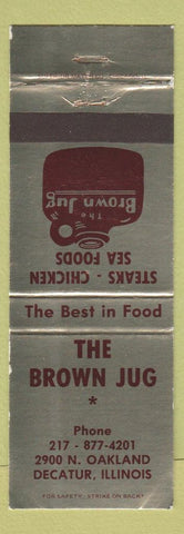 Matchbook Cover - Brown Jug Decatur IL