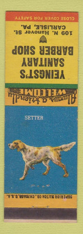 Matchbook Cover - Yeingst's Barber Shop Carlisle PA Setter