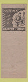 Matchbook Cover - Yeingst's Barber Shop Carlisle PA Setter