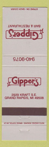 Matchbook Cover - Gipper's Bar Restaurant Grand Rapids MI