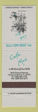 Matchbook Cover - Cafe Med Coconut Grove FL