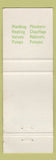 Matchbook Cover - Crane Bathroom Fixtures Canada WORN