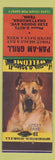 Matchbook Cover - Pan Am Grill Chattanooga TN Great Dane