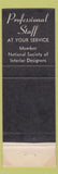 Matchbook Cover - Interiors by REA Detroit MI