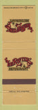 Matchbook Cover - Rafters Restaurant Tulsa OK