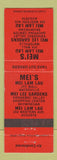 Matchbook Cover - Mei Lam Lau Skowhegan Augusta ME