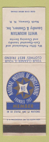 Matchbook Cover - White Mountain Cleaners Laundry North Conway NH WEAR