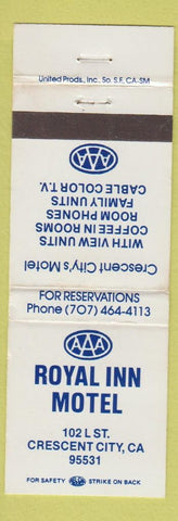 Matchbook Cover - Royal Inn Motel Crescent City CA WEAR