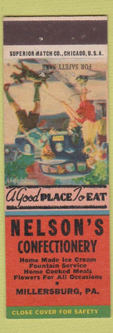 Matchbook Cover - Nelson's Confectionery Millersburg PA
