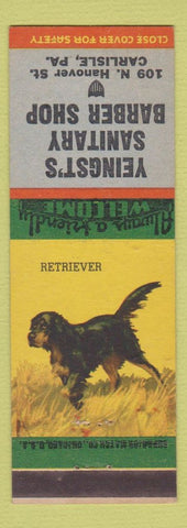 Matchbook Cover - Yeingst's Barber Shop Carlisle PA Retriever
