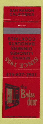 Matchbook Cover - Brass Door San Ramon CA