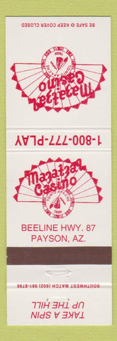 Matchbook Cover - Mazatzal Casino Payson AZ