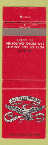 Matchbook Cover - Yankee Whaler San Pedro CA
