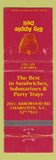 Matchbook Cover - Big Apple Deli Charlotte NC