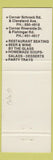 Matchbook Cover - Flag's Deli Lottery Tickets