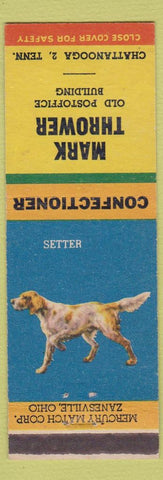 Matchbook Cover - Mark Thrower Confectionery Chattanooga TN Setter