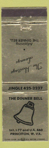 Matchbook Cover - Dinner Bell Princeton WV