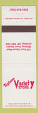 Matchbook Cover - Uptown Variety Store Lindsay ON