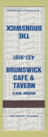 Matchbook Cover - Brunswick Cafe Tavern Elgin OR