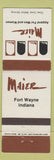 Matchbook Cover - Maier Clothes Fort Wayne IN