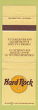 Matchbook Cover - Hard Rock Cafe Los Angeles CA San Francisco