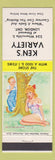 Matchbook Cover - Ken's Variety London ON hillbilly