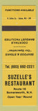 Matchbook Cover - Suzelle's Restaurant Somersworth NH