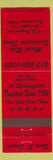 Matchbook Cover - Maid Rite Sandwich Shop Springfield IL