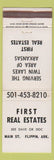 Matchbook Cover - First Real Estates Flippin AR