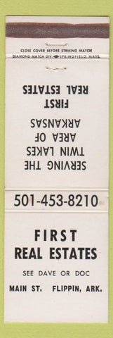 Matchbook Cover - First Real Estates Flippin AR