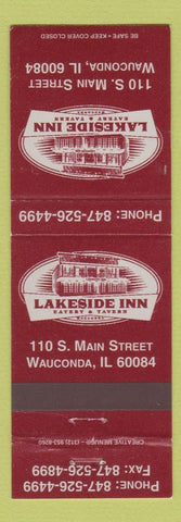 Matchbook Cover - Lakeside Inn Wauconda IL