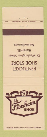Matchbook Cover - Florsheim Shoes Haverhill MA
