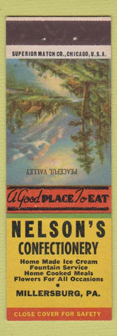 Matchbook Cover - Nelson's Confectionery Millersburg PA