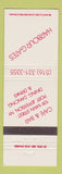 Matchbook Cover - Harbour Gates Cafe Port Jefferson NY