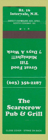 Matchbook Cover - Scarecrow Pub Grill Intervale NH