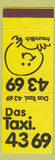 Matchbook Cover - Das Taxi 43 63 German