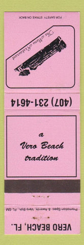 Matchbook Cover - Menu Restaurant Vero Beach FL